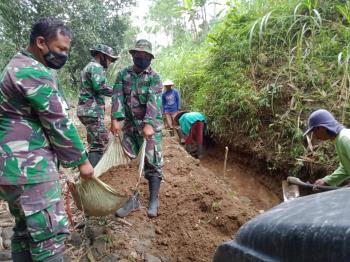 Koramil Sawangan Laksanakan Pra TMMD Ke-112